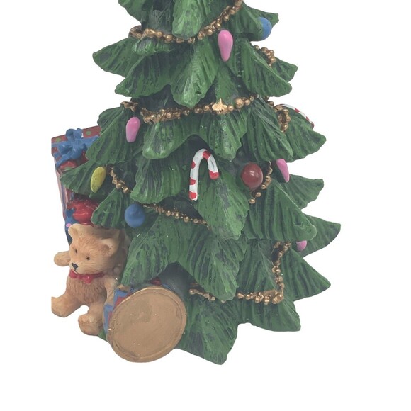 Resin 6.5 Decorated Christmas Tree With Presents Underneath by Collections Etc. - Picture 2 of 13